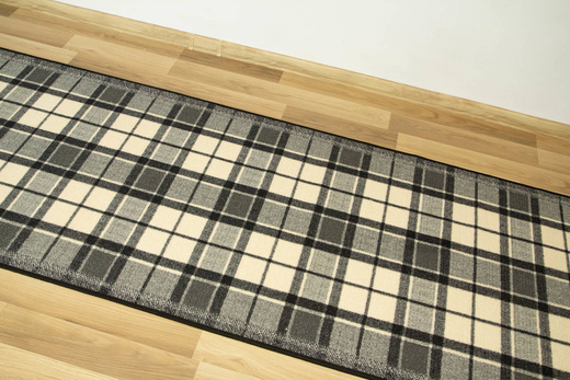 Antypoślizgowy Chodnik Grand 19 Szary Kratka szerokość 80 cm