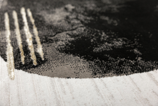 Dywan Kashmir KR107H Black/Vizon Czarny Złoty Abstrakcja