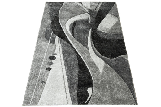 Dywan Kandy N402A m.grey/antraci Fale Abstrakcja Szary Grafit Fryz