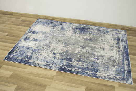 Dywan Verano C464A m grey/l.blue Niebieski Szary Krem Dwupoziomowy