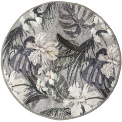 Okrągły Dywan Monstera Grey HD