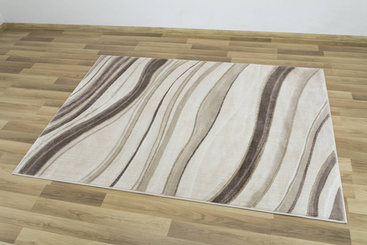 Dywan Felix 9314A l.beige/d.beig Lśniący Marmur Krem Beż Fale