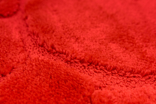 Dywanik Okrągły Łazienkowy Antypoślizgowy Ocean Czerwony