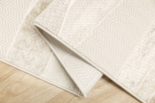 Dywan Illusion H007A cream/l.greyHB Szary Krem Beż Lśniący Linie