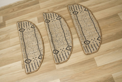 Nakładki Półokrągłe Sznurkowe Terra Aztec 04 Linie Beż Grafit