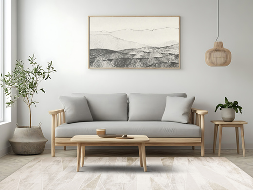 Dywan Illusion H007A cream/l.greyHB Szary Krem Beż Lśniący Linie