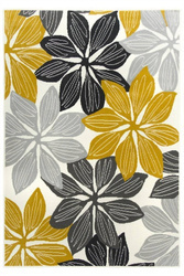 Dywan Luna 501619/89935 creme/mustard kwiaty