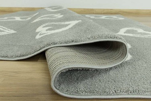 Dywan Shaggy Slim 6923 grey/white serca