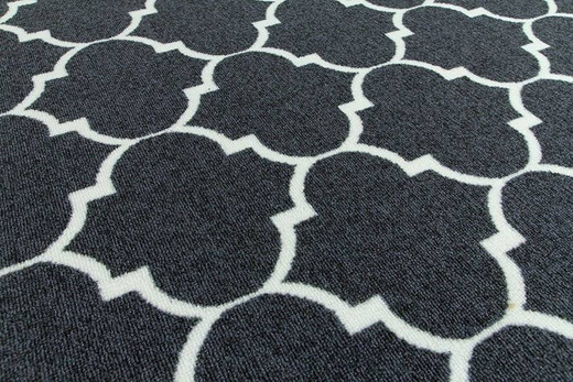 Dywan Clover 29 ciemny szary koniczyna marokańska