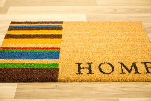 Antypoślizgowa Wycieraczka Kokosowa Kolor Home Paski