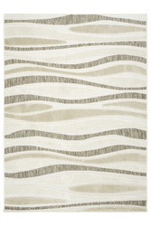 Dywan Sznurkowy Stella D408A white/brown Beż Krem Fale