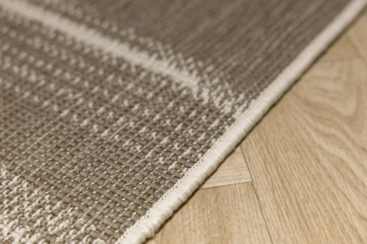 Dywan Dwustronny Sznurkowy Brussels 205768/10620 linen Jasny Beż Krem Liście Outdoor