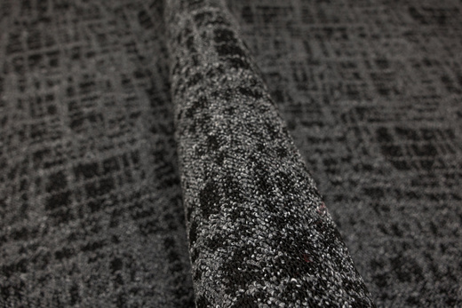 Dywan Pętelkowy Traffic 75 Czerń Grafit Kratka Melanż