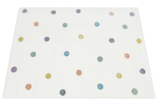 Dywan Dziecięcy Lima C275A cream/lila Krem Kropki