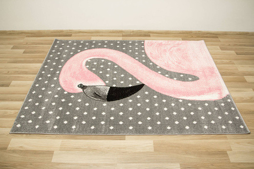 Dywan Dziecięcy Lima 1206A l.grey/l.pink Flaming Róż