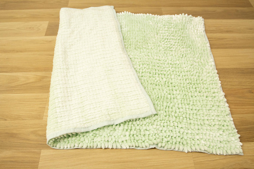 Antypoślizgowy Dywanik Łazienkowy Shiny Chenille Mięta