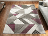 Dywan Amelia A632A grey/purple Szary Fiolet Linie Paski Kreski