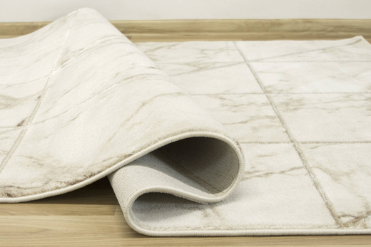 Dywan Felix 9288A cream/l.beige Lśniący Marmur Krem Beż Srebrny