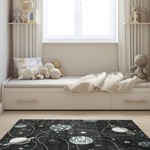 Dywan Lima G759A d.grey/cream Pastelowy Grafit Turkus Planety