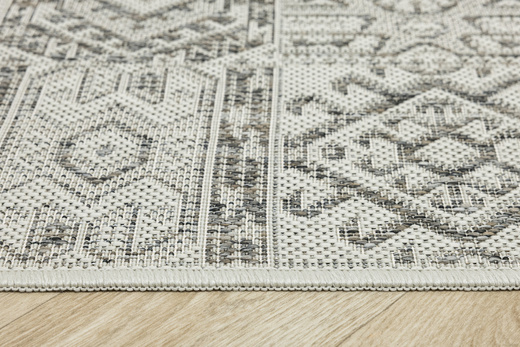 Antypoślizgowy Dywan FLEX 19636/P19 Kem Beż Patchwork