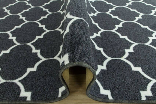 Wykładzina Clover 29 ciemny szary koniczyna marokańska szerokość 2 m