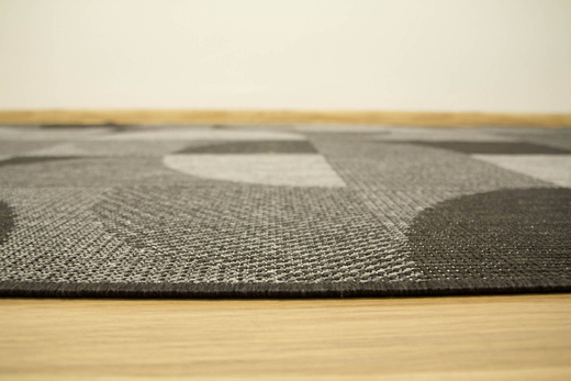 Dywan Dwustronny Sznurkowy Brussels 205498/11010 night silver Szary Grafit Geo Outdoor