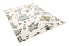 Dywan Dziecięcy Lima G931A cream/d.grey Pastelowy Krem Turkus Roboty Rakiety Kosmos