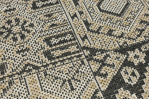 Antypoślizgowy Dywan FLEX 19636/P10 Grafit Beż Patchwork