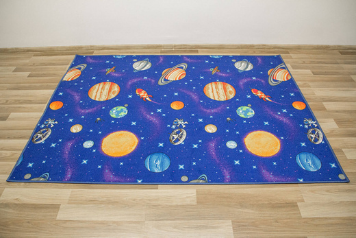 Dywan Dziecięcy Galaxy Galaktyka Komos Rakiety Planety