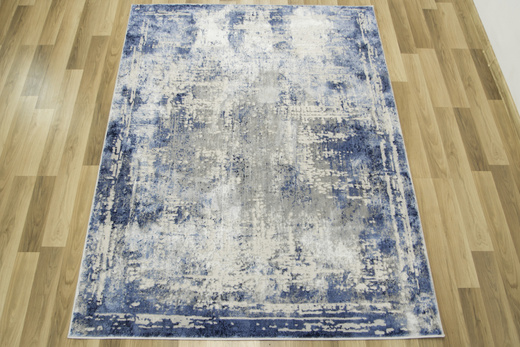 Dywan Verano C464A m grey/l.blue Niebieski Szary Krem Dwupoziomowy