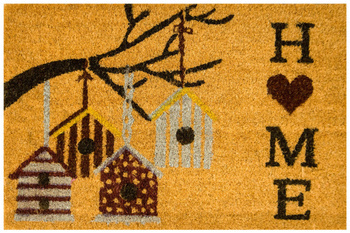 Antypoślizgowa Wycieraczka Kokosowa Kolor Home Budki Jasne