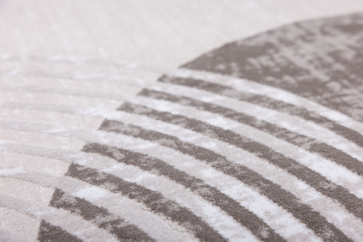 Dywan Nantes Nantes NT209A Beige/Brown Szarobeżowy Półkola