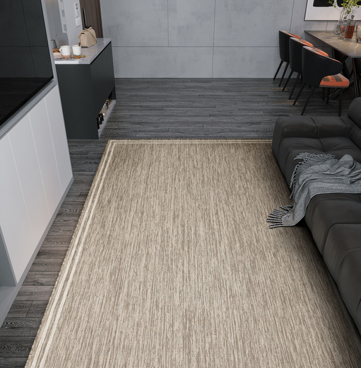 Antypoślizgowy Dywan Scandigel 5725/UT61 Brąz Beż Ramka