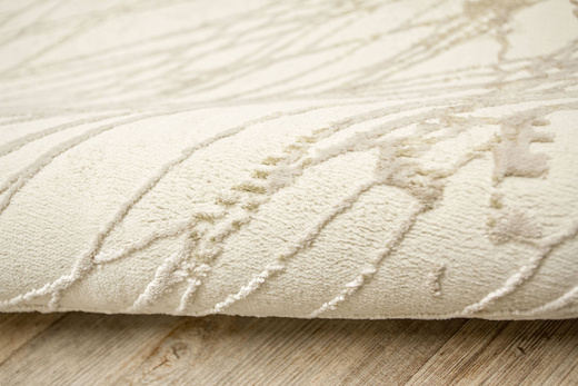 Lśniący Dywan Allora Plus F928A Cream/Cream Krem Marmur Ramka