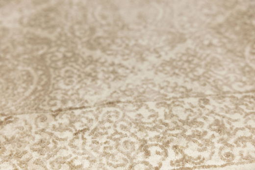 Chodnik Allora Plus 7754A l.beige Beż Krem Złoty Ornament szerokość 120 cm