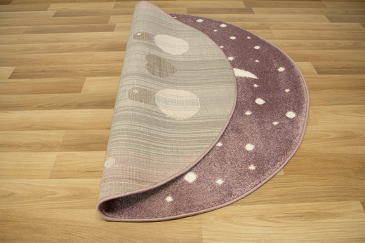 Okrągły Dywan Lima E179A lila/l.grey Miś Indianin Fiolet