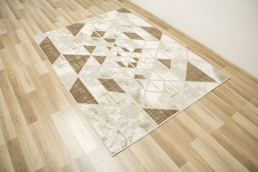 Dywan Garda P563B Beż Brąz Szary Romby