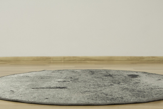 Okrągły Dywan Marl 19 Szary Beton Marmur