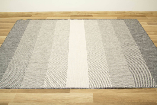 Dywan Dwustronny Sznurkowy Brussels 205248/10010 silver pasy Outdoor