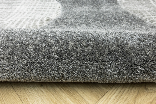 Dywan Kandy N390A N390A l.grey/navy Szary Granatowy Elipsy Fryz