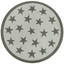Okrągły Dywan LUNA 533909/89911 gwiazdki szare