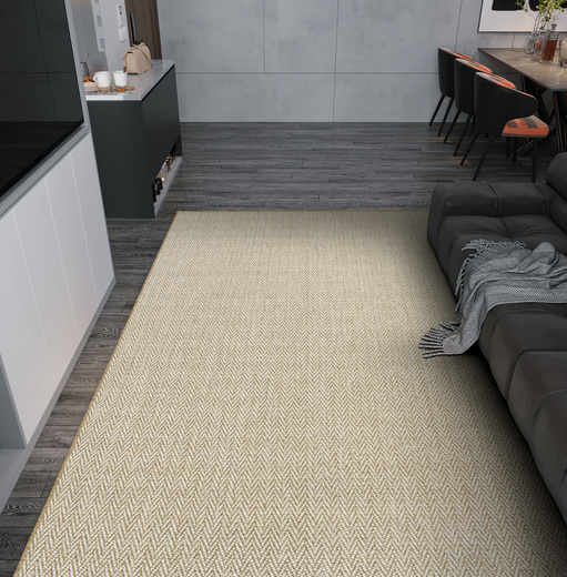 Dywan Sznurkowy Ella ST033A cream/cream Beż Krem Jodełka Outdoor