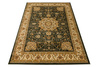 Dywan Super Rose D373A d.green/cream Ornament Medalion Zieleń