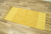 Dywanik Chodniczek Kilim Bawełniany Żółty z Frędzlami