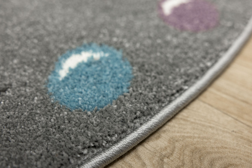 Okrągły Dywan Lima G965A l.grey/blue Szary Niebieski Słonik