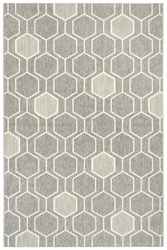 Dywan Sznurkowy Dwupoziomowy Vigo 20404/332 Szary Krem Plastry Miodu