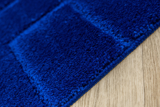 Dywanik Łazienkowy Antypoślizgowy Inez Blue Niebieski Geometria