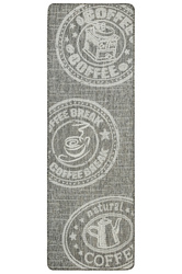 Antypoślizgowy Dywan FLEX 1907/P91 Brąz Szary Coffee