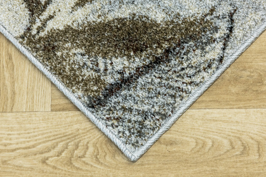 Dywan Ponte N852A l.grey/cream Brąz Szary Listki