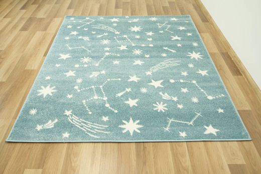 Dywan Lima 9572A blue/cream Pastelowy Niebieski Kremowy Gwiazdy Nocne Niebo